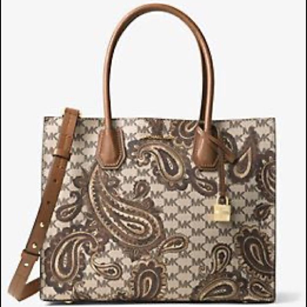 Michael Michael Kors Paisley MK Monogram Satchel